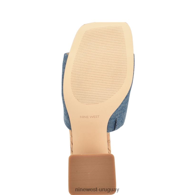 BD0422667 Nine West sandalias con tacón teice mezclilla azul