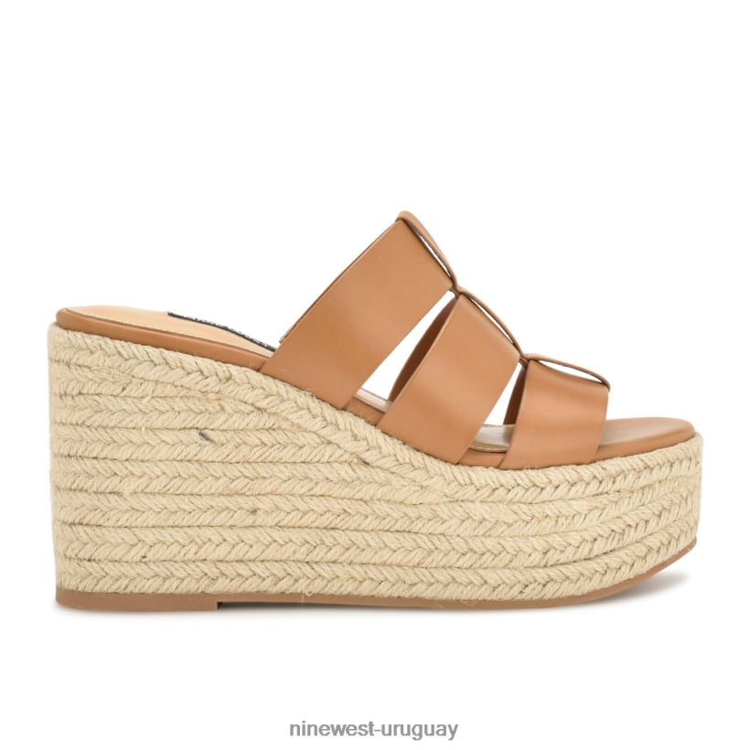 BD0422671 Nine West sandalias tipo alpargata keran marrón