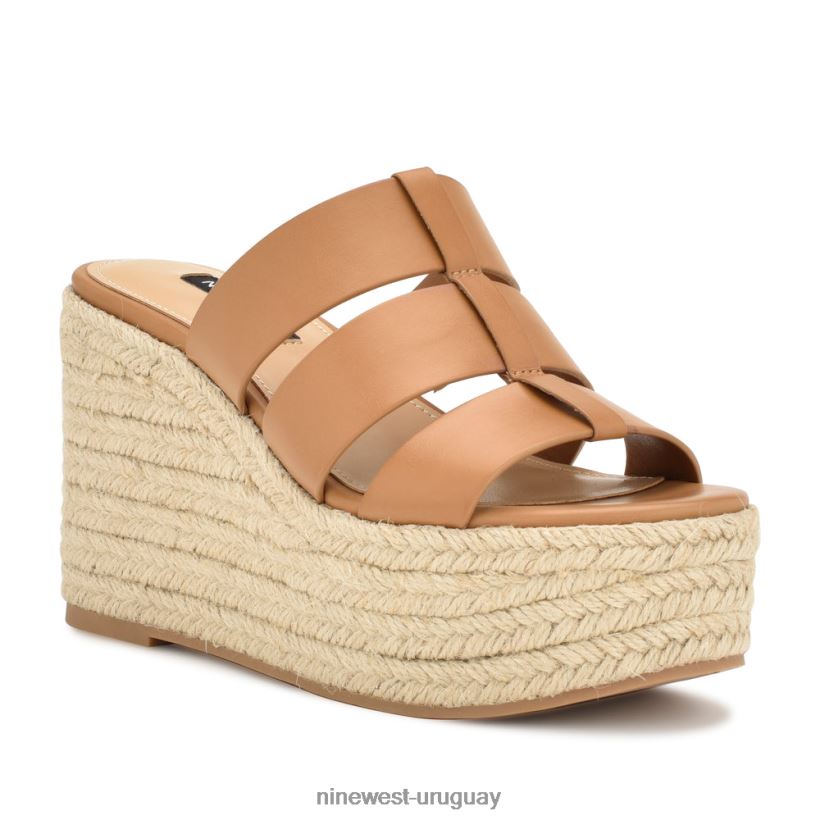 BD0422671 Nine West sandalias tipo alpargata keran marrón