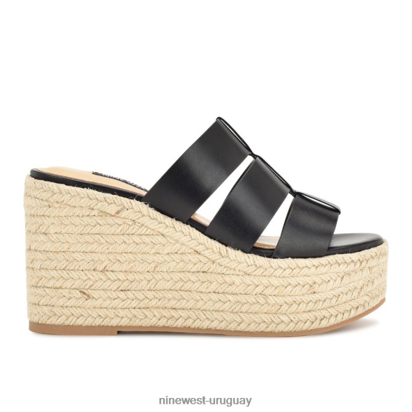BD0422672 Nine West sandalias tipo alpargata keran negro