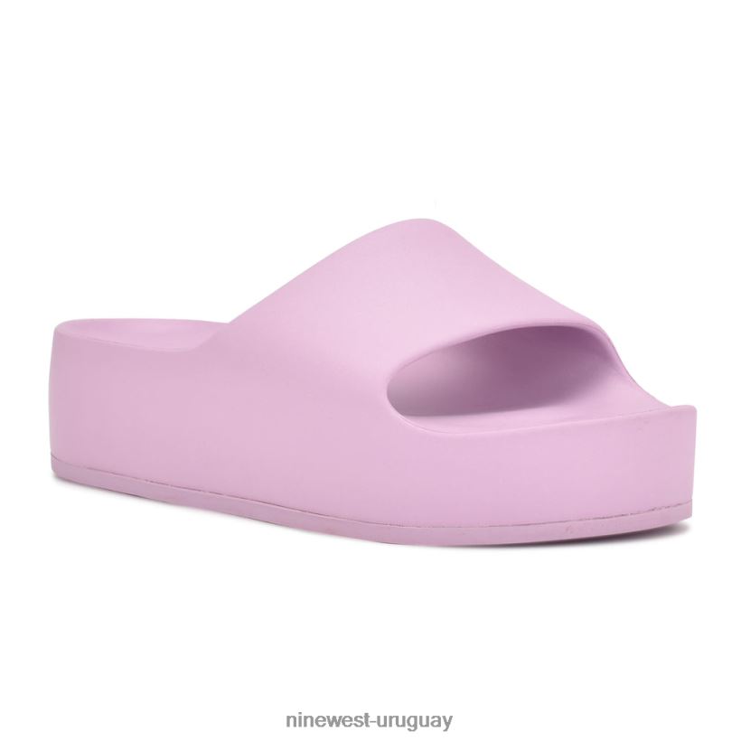 BD0422676 Nine West sandalias con plataforma para piscina violeta claro