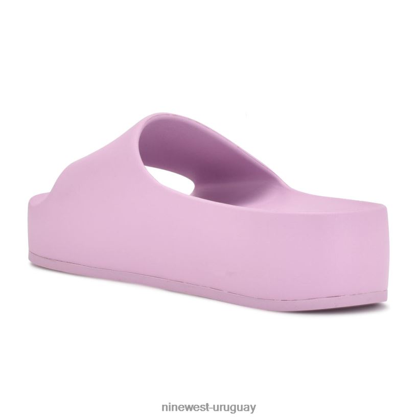 BD0422676 Nine West sandalias con plataforma para piscina violeta claro