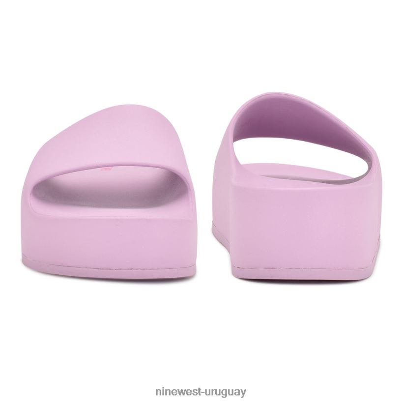 BD0422676 Nine West sandalias con plataforma para piscina violeta claro