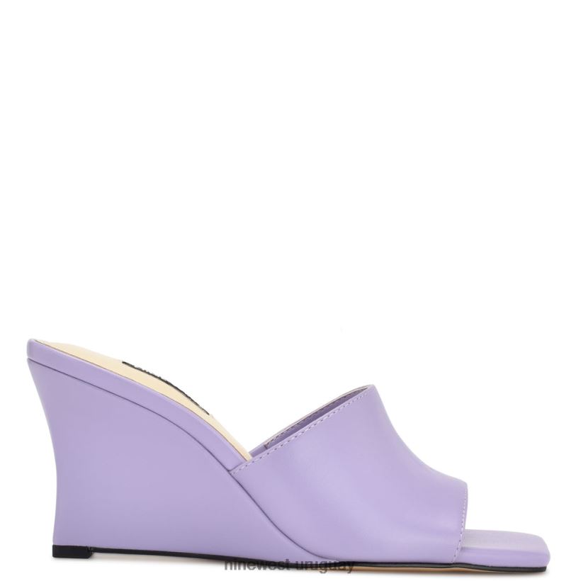 BD0422680 Nine West sandalias con cuña rovah púrpura