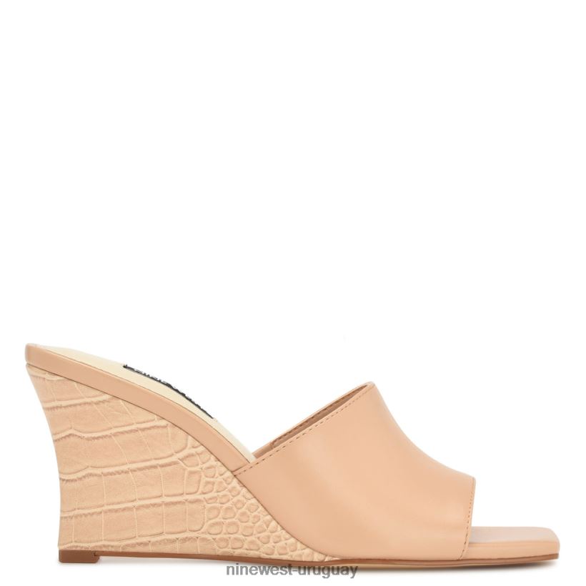 BD0422681 Nine West sandalias con cuña rovah rosa
