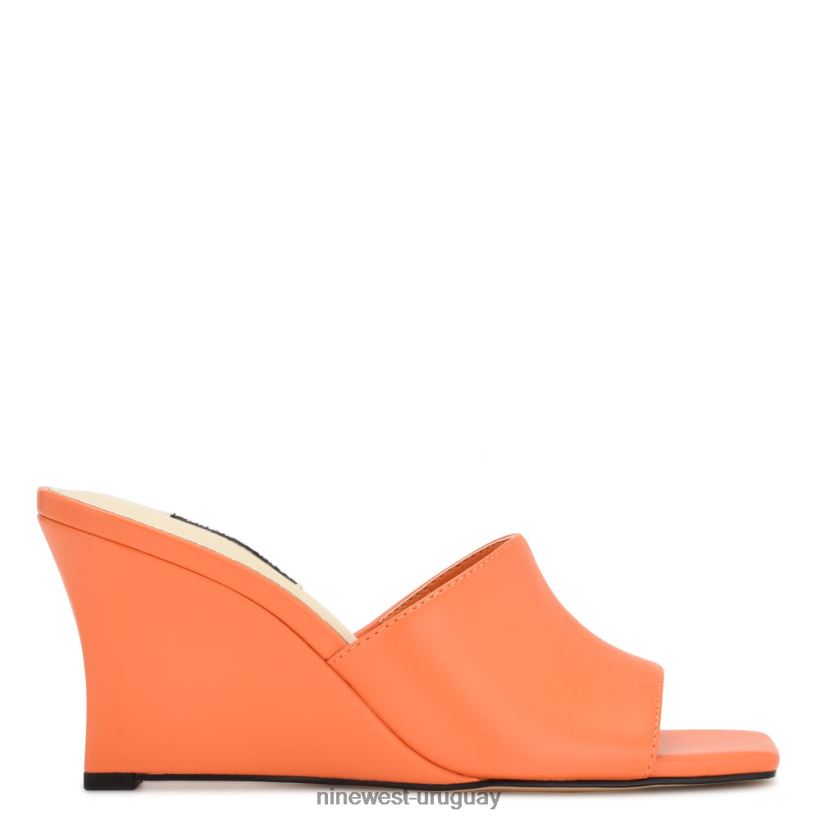 BD0422682 Nine West sandalias con cuña rovah naranja