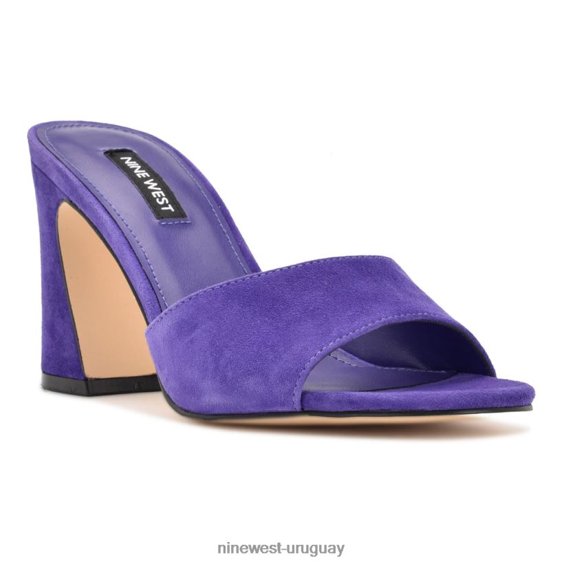 BD0422699 Nine West sandalias de tacón ulala gamuza morada
