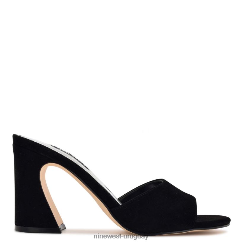 BD0422700 Nine West sandalias de tacón ulala ante negro