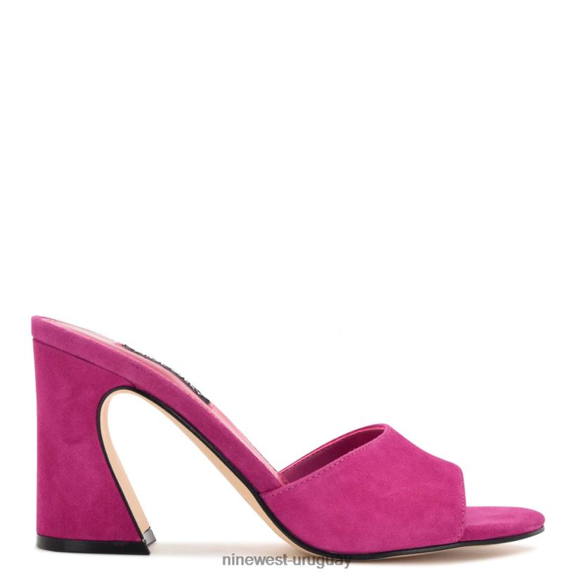 BD0422701 Nine West sandalias de tacón ulala gamuza rosa