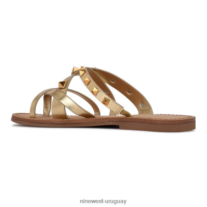 BD0422101 Nine West sandalias planas cerri platino