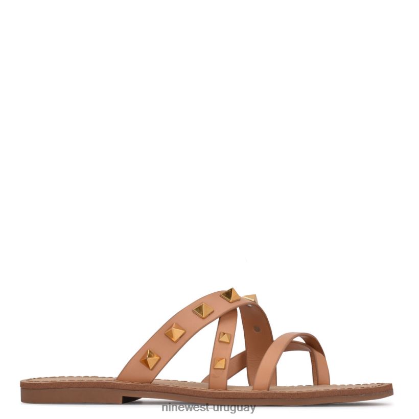 BD0422102 Nine West sandalias planas cerri natural