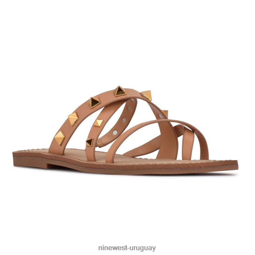 BD0422102 Nine West sandalias planas cerri natural