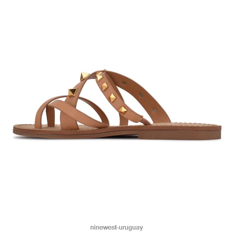 BD0422102 Nine West sandalias planas cerri natural