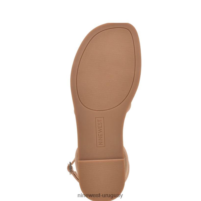 BD04221069 Nine West sandalias planas con tira en el tobillo rubor cálido