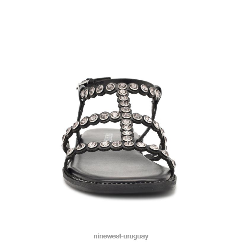 BD042210 Nine West sandalias planas emily negro