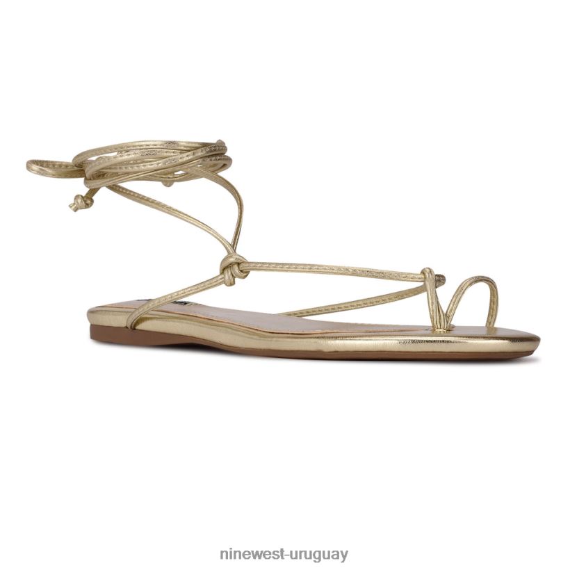 BD0422110 Nine West sandalias planas cruzadas en el tobillo pansie