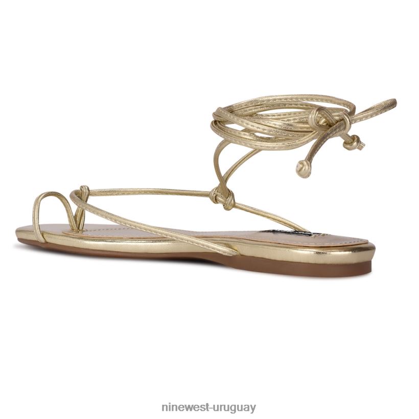 BD0422110 Nine West sandalias planas cruzadas en el tobillo pansie