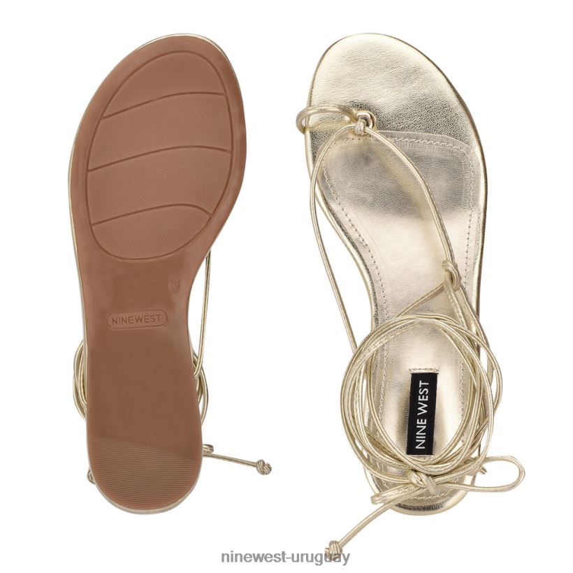 BD0422110 Nine West sandalias planas cruzadas en el tobillo pansie
