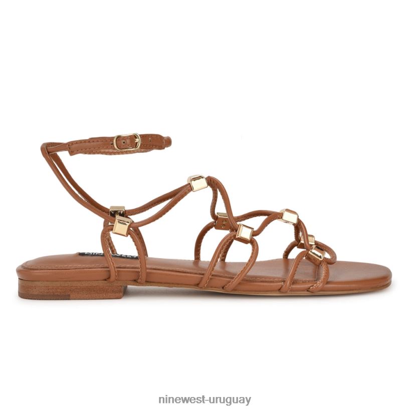 BD042216 Nine West sandalias planas con tiras majah equipaje nuevo