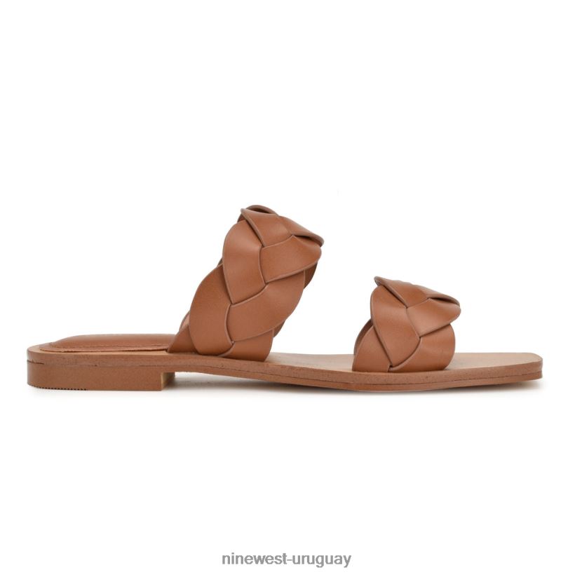 BD04221 Nine West sandalias planas royal tejido natural oscuro