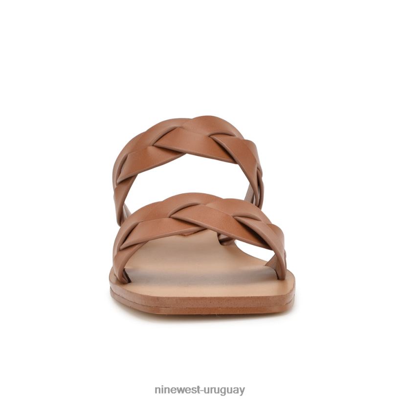 BD04221 Nine West sandalias planas royal tejido natural oscuro