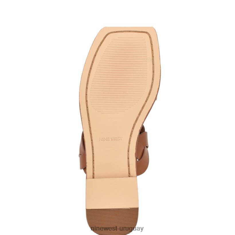 BD04221 Nine West sandalias planas royal tejido natural oscuro
