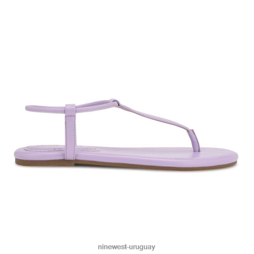 BD042223 Nine West sandalias planas bassie violeta claro