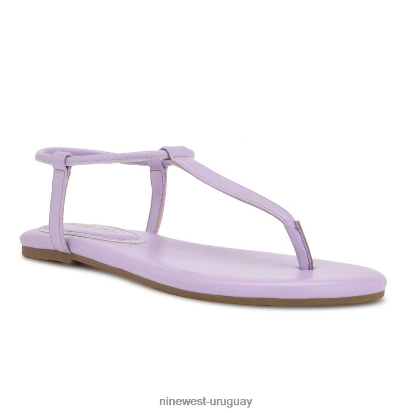 BD042223 Nine West sandalias planas bassie violeta claro