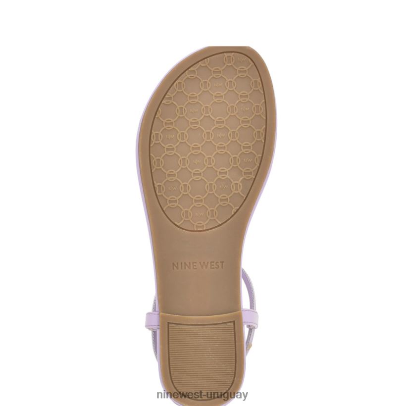 BD042223 Nine West sandalias planas bassie violeta claro