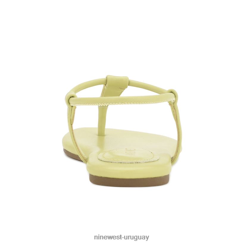 BD042224 Nine West sandalias planas bassie verde