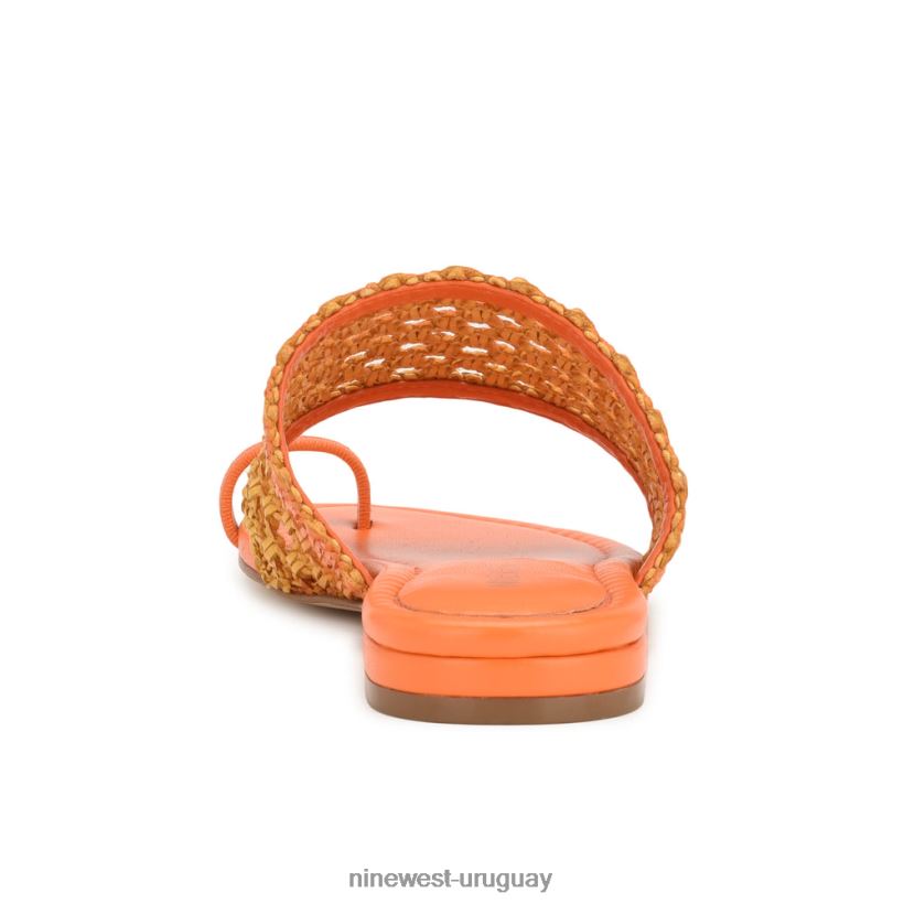 BD042233 Nine West sandalias planas nolah ombre amarillo anaranjado