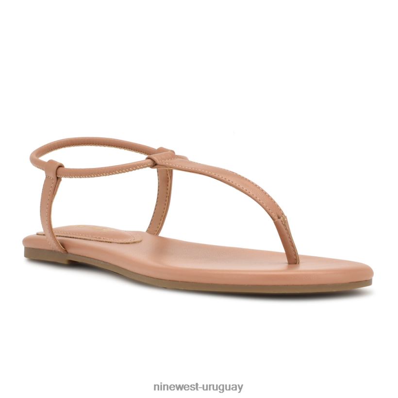 BD042238 Nine West sandalias planas bassie bronceado suave