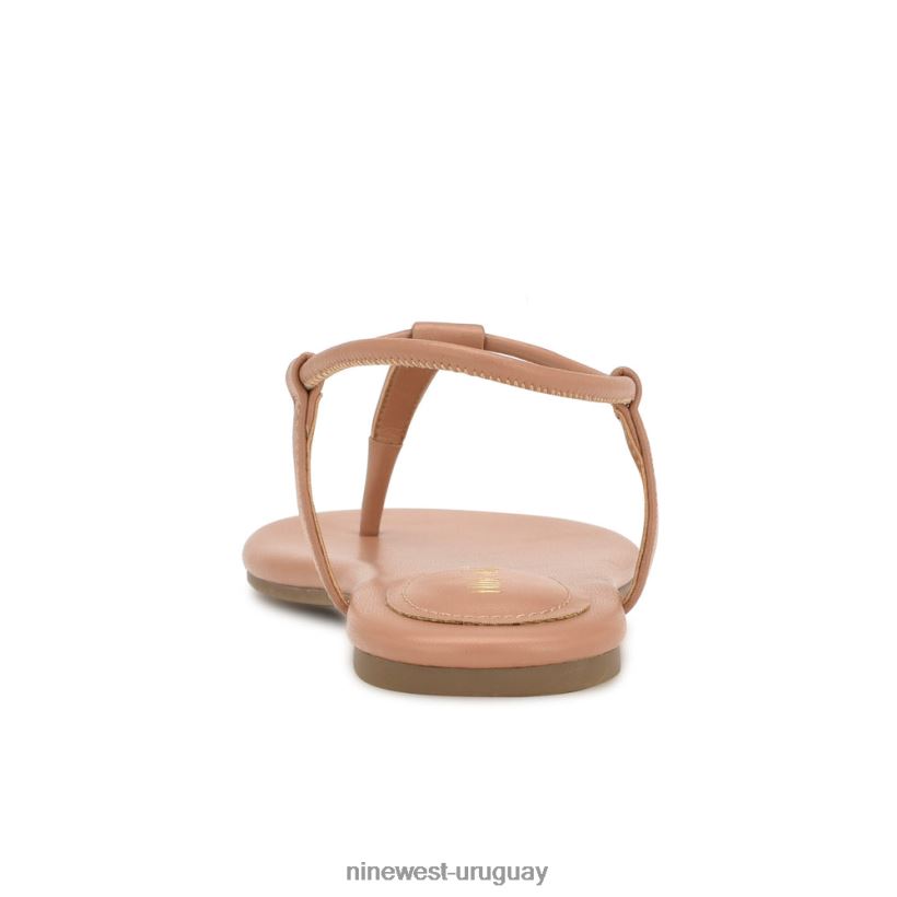 BD042238 Nine West sandalias planas bassie bronceado suave