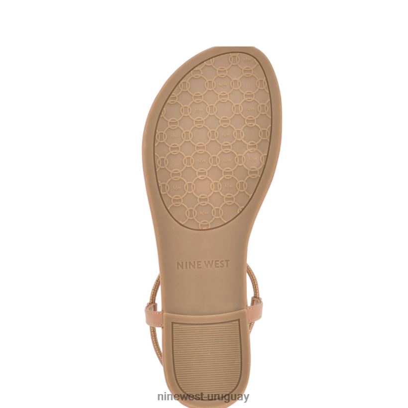 BD042238 Nine West sandalias planas bassie bronceado suave