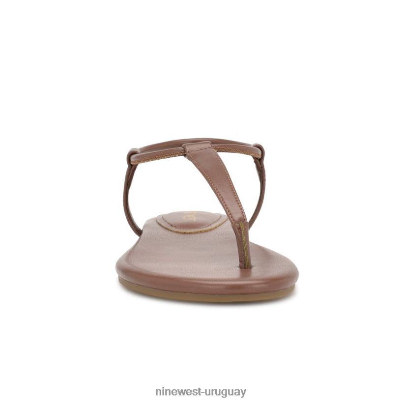 BD042240 Nine West sandalias planas bassie bronceado oscuro