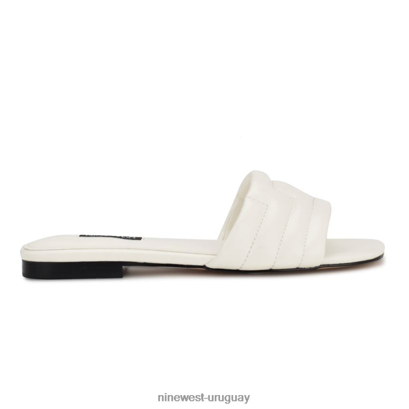 BD042245 Nine West sandalias planas menqs blanco