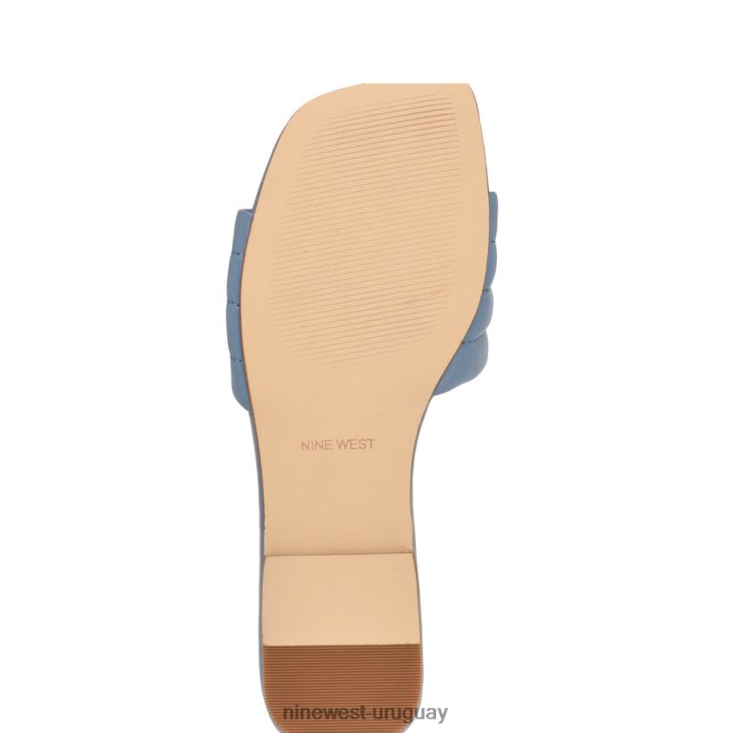 BD042247 Nine West sandalias planas menqs azul claro