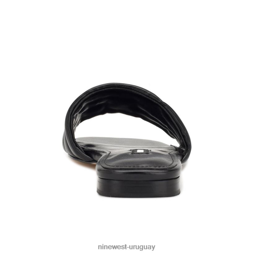 BD042248 Nine West sandalias planas menqs negro