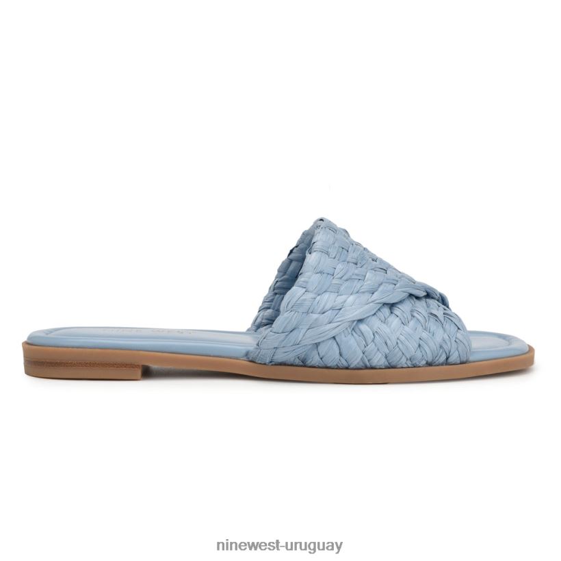 BD042250 Nine West sandalias planas havah niebla azul