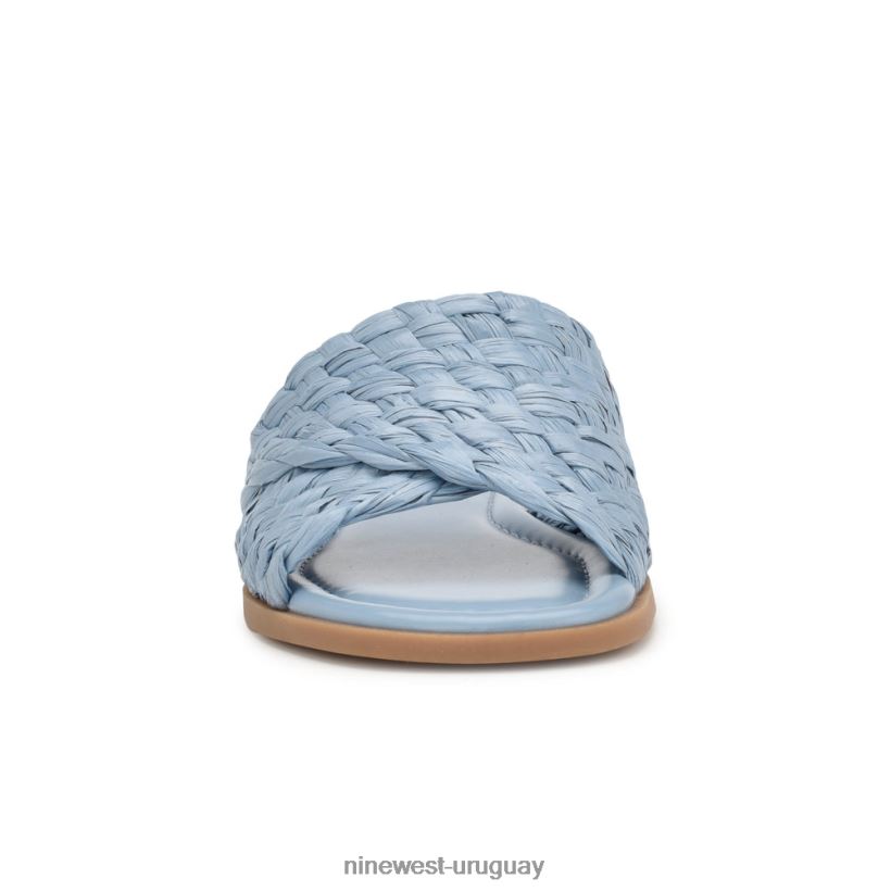 BD042250 Nine West sandalias planas havah niebla azul