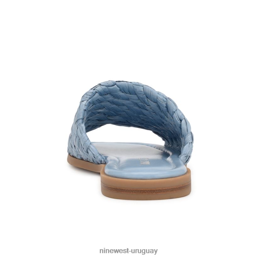 BD042250 Nine West sandalias planas havah niebla azul