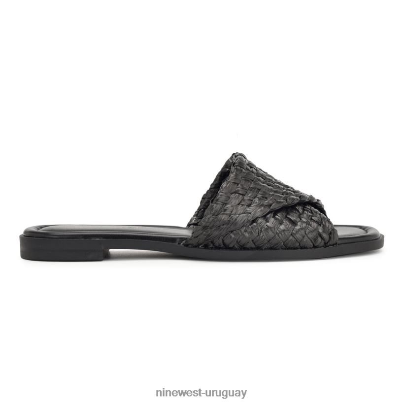 BD042251 Nine West sandalias planas havah negro