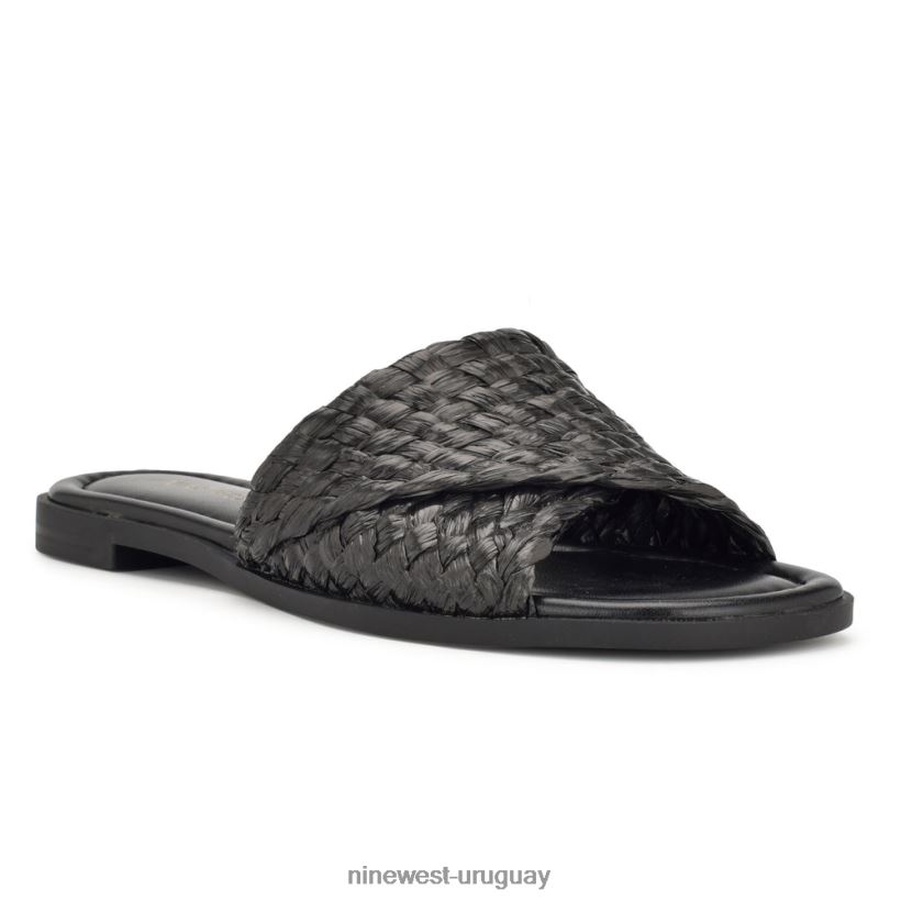 BD042251 Nine West sandalias planas havah negro