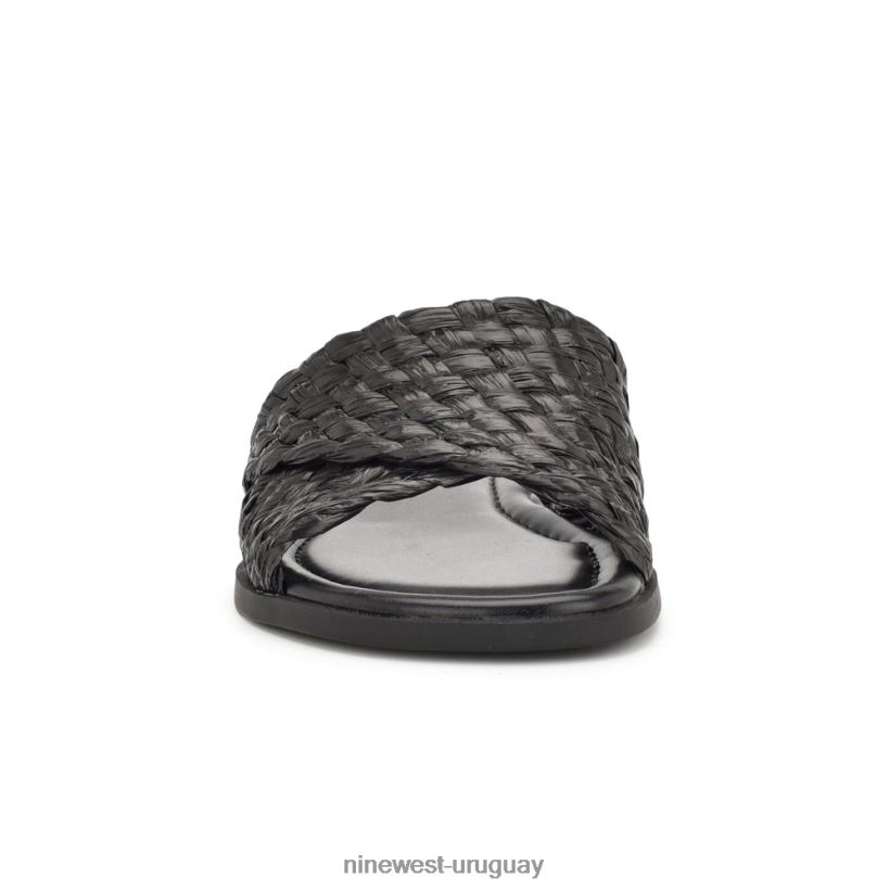 BD042251 Nine West sandalias planas havah negro