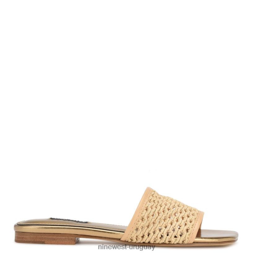 BD042259 Nine West sandalias planas tejidas luz natural