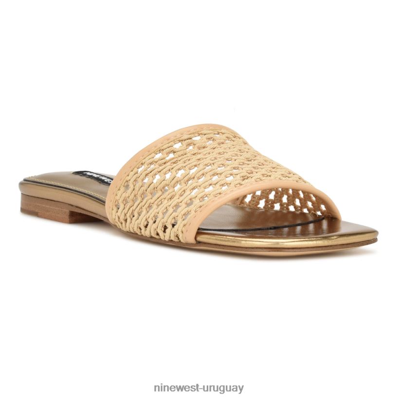 BD042259 Nine West sandalias planas tejidas luz natural