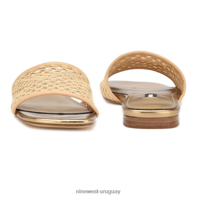 BD042259 Nine West sandalias planas tejidas luz natural