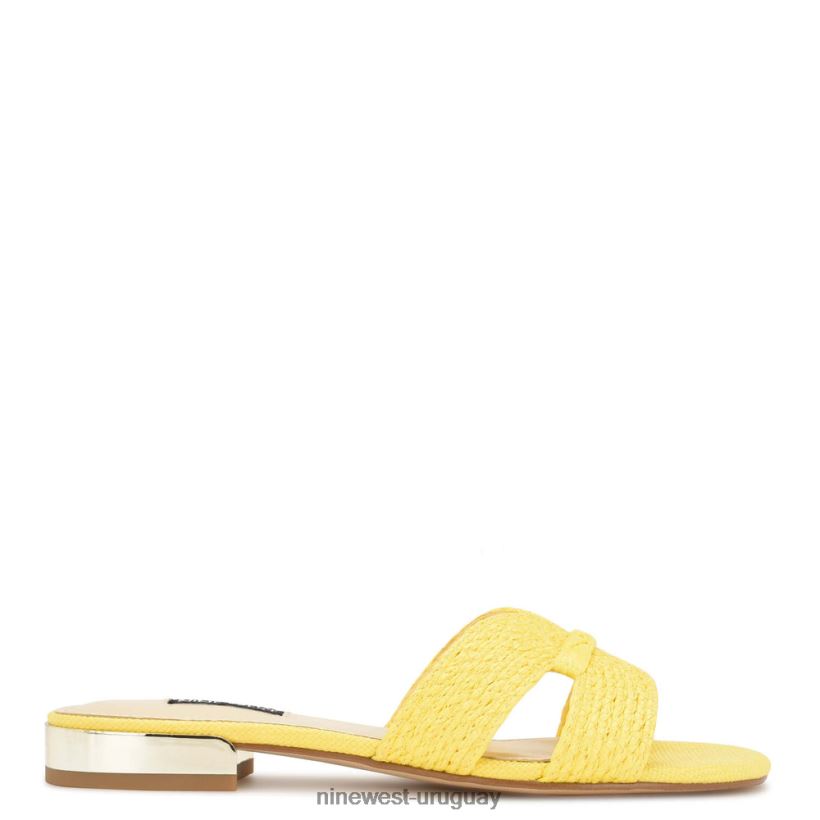 BD042261 Nine West sandalias planas irenie amarillo