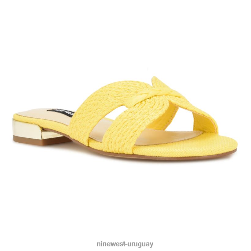 BD042261 Nine West sandalias planas irenie amarillo
