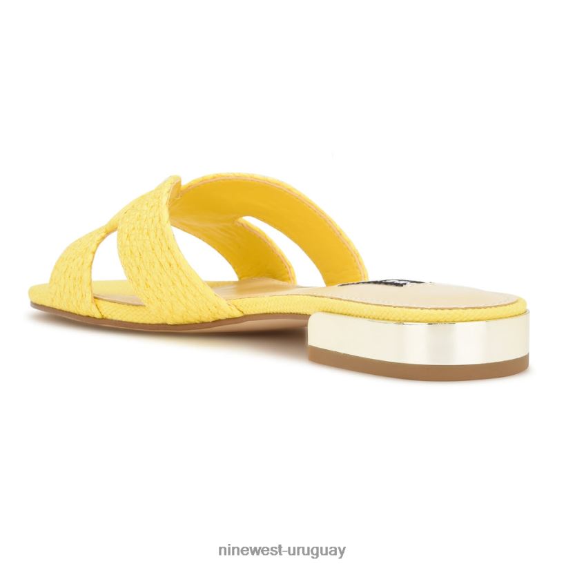 BD042261 Nine West sandalias planas irenie amarillo